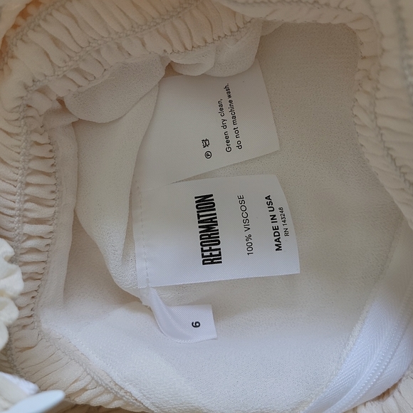 Reformation white honor dress NWT - Picture 6 of 6
